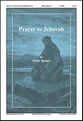 Prayer to Jehovah SATB choral sheet music cover